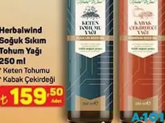HERBALWİND SOĞUK SIKIM TOHUM YAĞI 250 fiyat ve kampanya bilgisi